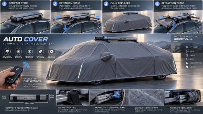Photo - компактный съёмный автоматический  модуль для защиты авто