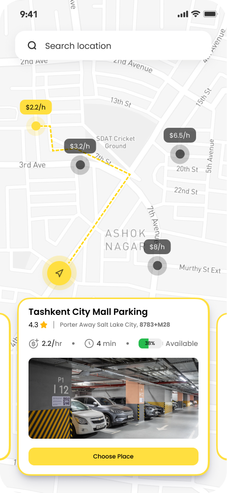 Photo 2 - App that automates parking by uniting facilities in one.