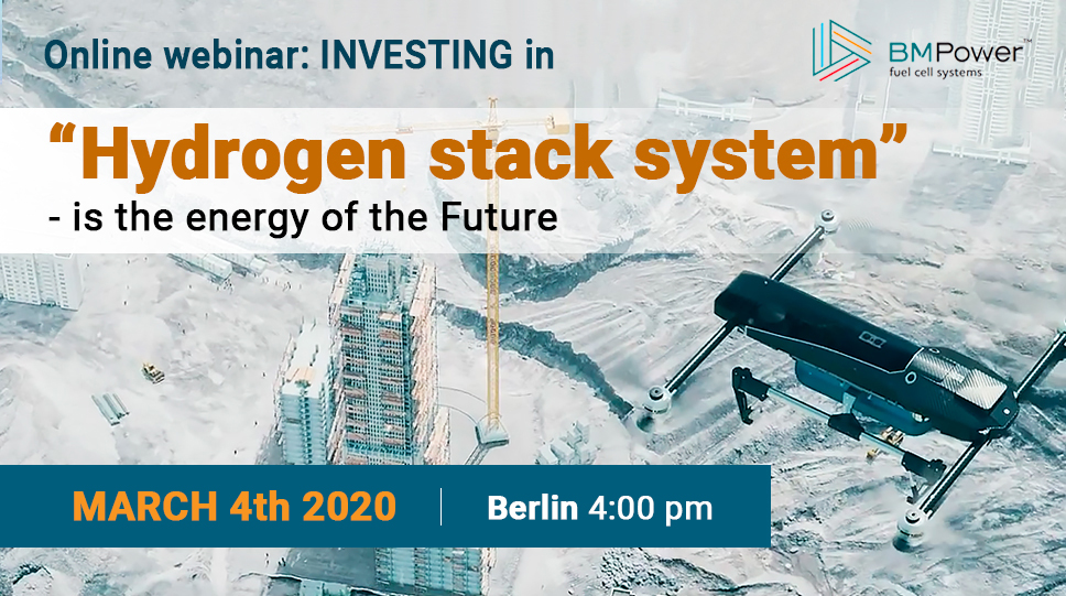 Webinar: “Hydrogen stack system – is the energy of the Future