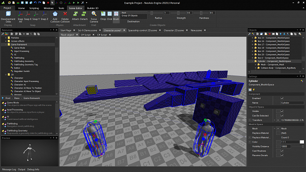 Photo 5 - IDE with built-in 3D, 2D game engine