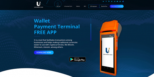 Photo 1 - Universe Coin offers a payment gateway for cryptocurrencies.